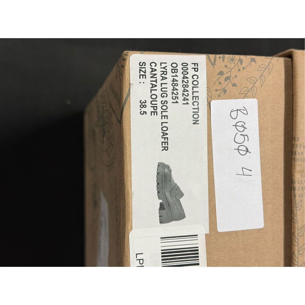 New Free People Cantaloupe Lyra Lug Sole Loafers 38.5 - Picture 6 of 6